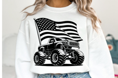 USA Truck Svg Design | Svg Cut Files | Shirt Svg Product Image 1