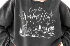 For Unto Us a Child Is Born Nativity PNG, Isaiah 9:6 Christi Product Image 2