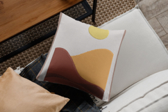 Modern Sunset Mountain Embroidery Design Product Image 2