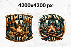 Camping Life PNG, Adventure Campfire Sublimation Design Product Image 2