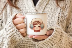 Cute Christmas girls Sublimation PNG. Product Image 3