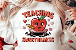 Teaching Sweethearts PNG,Teacher Valentine's Day Sublimation Product Image 2