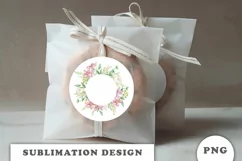 Watercolor flowers wreath PNG Product Image 2