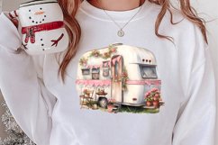 Watercolor Caravan Clipart, Caravan Clipart, Caravan Product Image 2