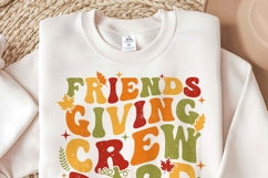 Retro Friendsgiving 2025 SVG | Thanksgiving Friends Shirt Product Image 2