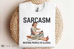 Sarcastic Retro Housewife Ironing Sublimation PNG Product Image 3
