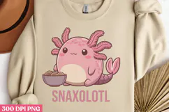 Snaxolotl PNG, Axolotl Sublimation PNG Product Image 3