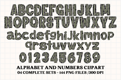 Halloween Alphabet png clipart, halloween letters doodle Product Image 2