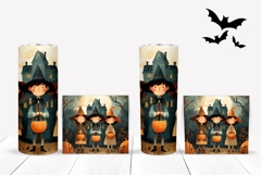 Kids Halloween Tumbler Wrap, Fall Tumbler Design Product Image 2