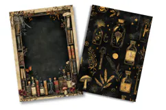 Dark Witch Junk Journal Pages Product Image 2
