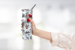 Heart Flower Tumbler Wrap Design Product Image 2