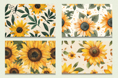 Boho Daisy Sunflowers Cutting Boards sublimation Design Product Image 2