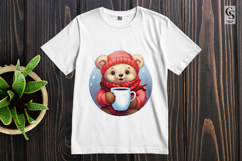 Cute Bear Coffee Mug Clipart Sublimation PNG Product Image 2