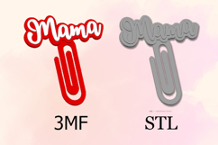 Paper Clips, Mama STL/3MF files for 3D Printing Product Image 2