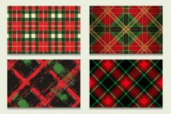 Red &amp; Green Plaid Cutting Boards sublimation Design Product Image 2