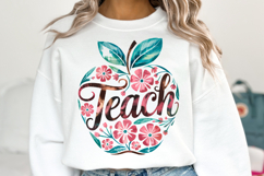 Teach Apple svg Design | Svg Cut Files | Shirt Svg Product Image 2