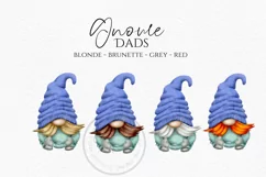 Pastel Family Gnomes | Watercolor Clipart Png Product Image 5