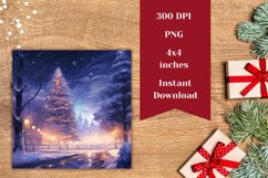 Christmas Square Coaster, Christmas Coffee Mug Coaster Product Image 2
