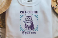 Sarcastic Animal cat ch me if you can png Product Image 2