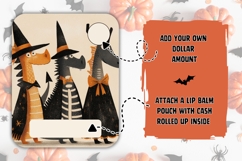 Cartoon Halloween Monsters Money Card Printable Product Image 2