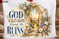 Grace Still Blooms Shirt PNG, Christian Floral Grace Shirt D Product Image 2