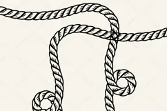 Rope Frame SVG | Western Nautical Border Product Image 3