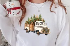 Cozy Christmas Farm Clipart, Christmas Clipart Product Image 2