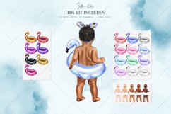 Summer Babies Clipart, Baby with Swimsuits Clip Art Product Image 3