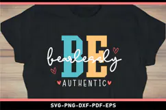 Be fearlessly authentic, inspirational quote SVG Product Image 2