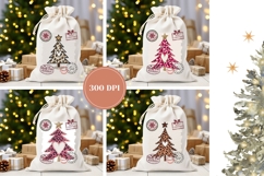 Leopard Christmas Tree Santa Sack, Christmas Tree PNG Product Image 2