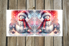 Cute Christmas Snowman | 4 retro Sublimation Mug designs Product Image 2