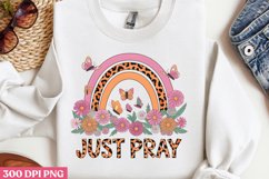 Just Pray PNG, Christian Sublimation PNG Product Image 1
