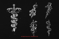 10 Bundle Dark Art Snake Sword Reptile Venom Fangs Serpent Product Image 3