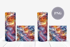 Liquid Tumbler Sublimation Designs, Water Tumbler Wrap PNG Product Image 2
