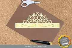 Princess Crown Papercut for Birthday Party, Set of 6 Designs Product Image 2