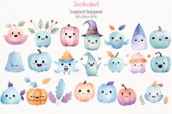 Pastel Halloween Watercolor 68 Cliparts Ai Generated Art Product Image 2