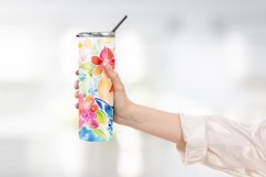Watercolor Floral Patterns Tumbler Warp Design Product Image 2