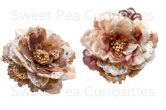 Flowers, Lace Material, Ephemera, PNG, Junk Journal, clipart Product Image 3