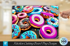 Donuts Cutting Board Sublimation Design Product Image 1