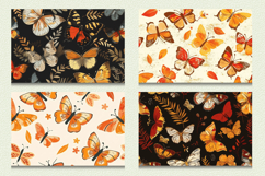 Fall Cute Butterflies Cutting Boards sublimation Design Product Image 2