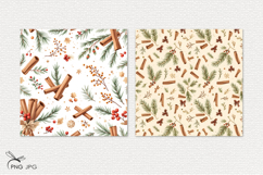 Christmas digital paper, background clipart Product Image 2