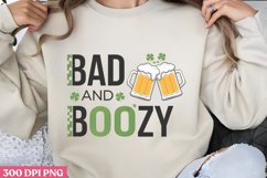 .BAD AND BOOZY PNG, ST PATRICKS DAY Drink Sublimation Product Image 3