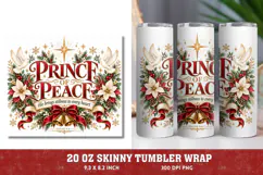 Prince of Peace 20oz Tumbler Wrap, Christian Christmas Skinn Product Image 1