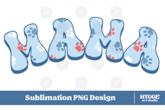 American Mama 4th of July USA Cat Dog Paw DTF Sublimation Product Image 1