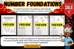 Printable Number Foundations Worksheets for kids activities Product Image 2