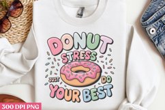 Donut stress PNG, Teachers Testing Day PNG Product Image 2