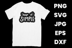 Keep It Simple Inspirational Mental Health SVG Product Image 2