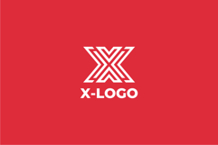 Geometric Letter X Logo Design Vector Product Image 2
