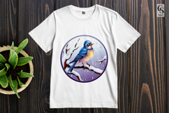 Winter Bluebird Clipart Sublimation PNG Product Image 2