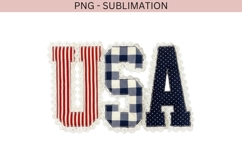 USA patchwork png design for T-shirts Product Image 2